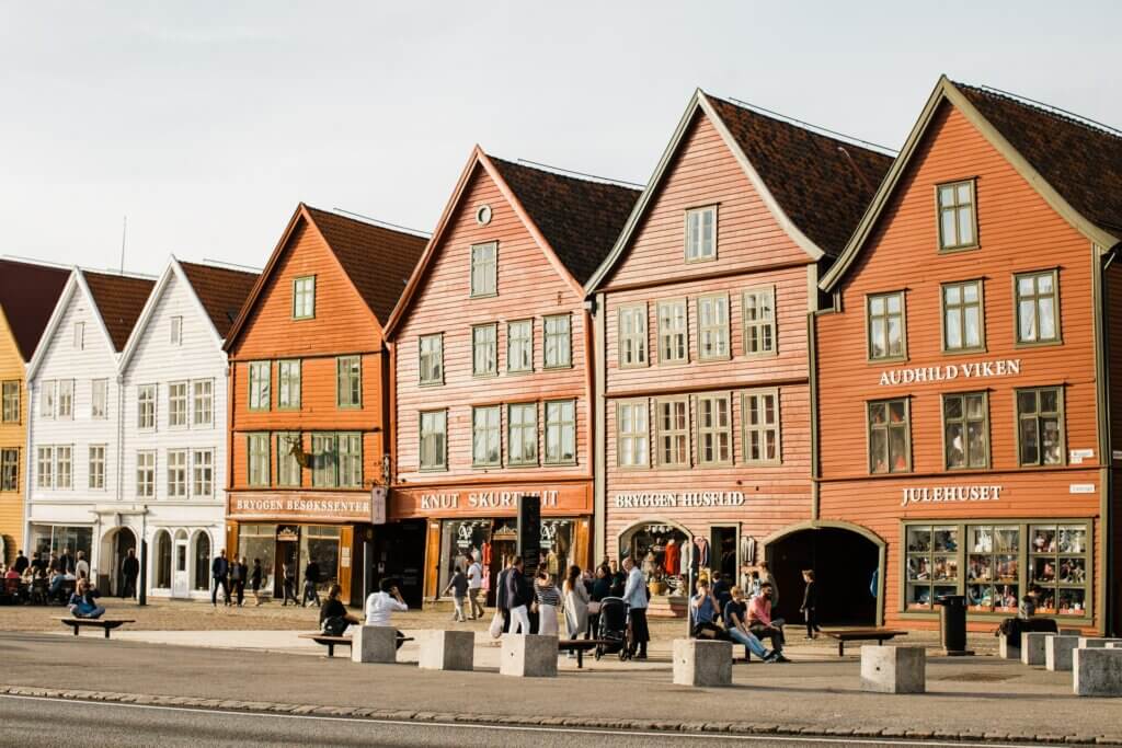 HÃ¤user in Bryggen in Bergen