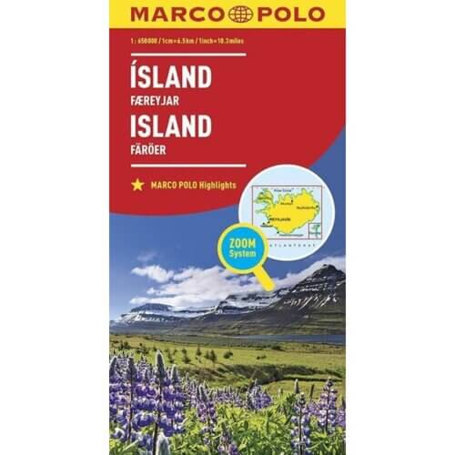 Marco Polo Länderkarte Island & Färöer