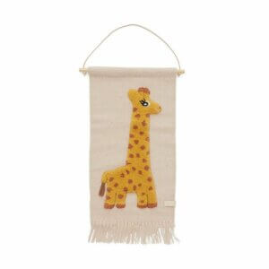 OYOY Produkte Kinder-Wandteppich Giraffe