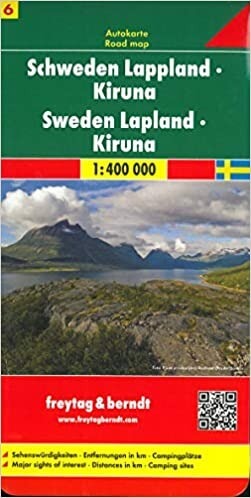 Autokarte Schweden Lappland/Kiruna