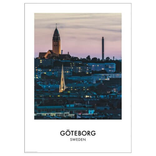 Poster von Göteborg 50×70 cm